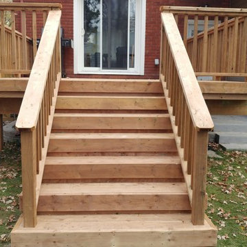 Pressure Treated Backyard Deck