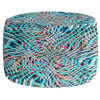 Ottoman Foot Stool by Ruth Palmer - Blue and Pink Movement