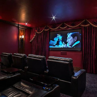 This is an example of a traditional home cinema in Wilmington.