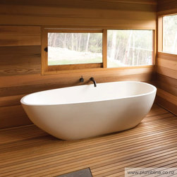 Solar 1660 Stone Freestanding Bath By Plumbline - Bathtubs