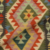 Caucasian Turkish Kilim Myrl Rust/Charcoal Wool Rug - 2'7'' x 4'1''
