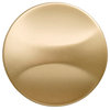 Crest Knob, 1.25" Diameter, Flat Ultra Brass