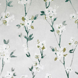 Aquarelle Mist Roman blind, curtain and cushion fabric - Roman Shades