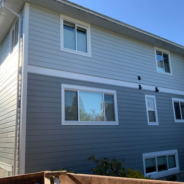 Siding Installation - James Hardie Lap and Shakes & Shingles in Gray