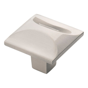 Hickory 1-1/4" Crest Cabinet Knob, Satin Nickel