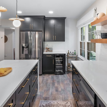 Transitional Kitchen, Pantry and Laundry Design Charlotte, NC
