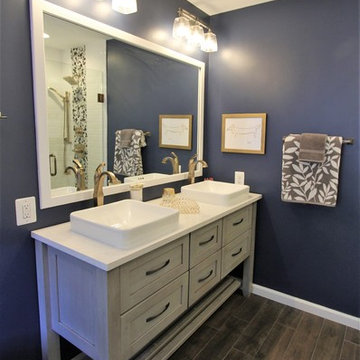 Modern Glam - master bath remodel