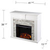Shiloh Electric Fireplace With Faux Stone Surround