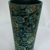 Silk Plants Direct Ceramic Vintage Flower Print Vase, Pack of 1