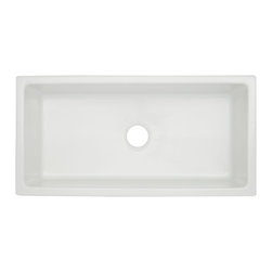 36" DORHESTER REVERSIBLE FARMHOUSE SINK-SMOOTH APRON-WHITE - Products