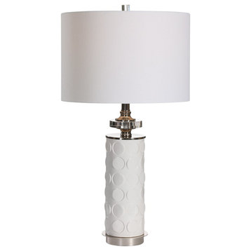 Uttermost Calia White Table Lamp 28428-1