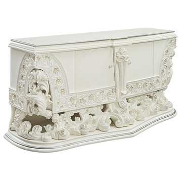 Acme Adara Dresser Antique White Finish