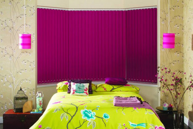 Inspiration for a mid-sized kids' room for girls in Toronto with multi-coloured walls.