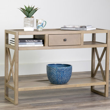 Gabriel Console With Storage, Gray`