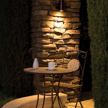 Myra Wet Location Wall Washer on Patio