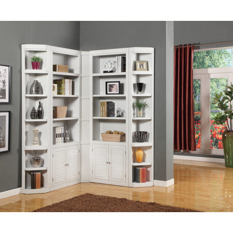 Emma Mason Signature Havant Corner  Bookcase Wall in Cottage White