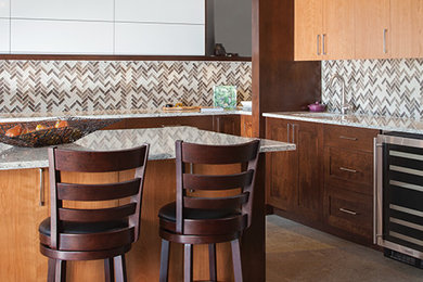 Kitchen - modern kitchen idea in Portland