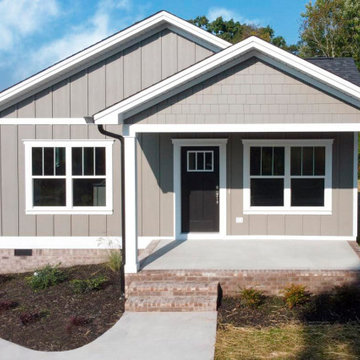 Siding Installation - James Hardie Shakes and Board & Batten