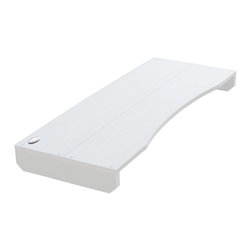 Highwood USA - Adirondack Lap Table, White - Office Carts And Stands