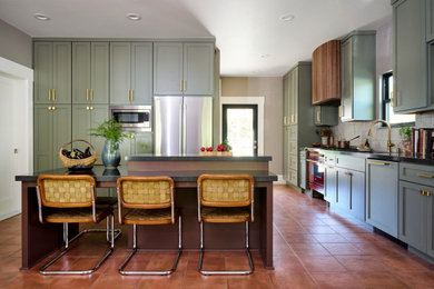 Example of an eclectic kitchen design in Sacramento