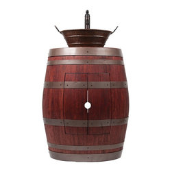 Premier - Wine Barrel Vanity Package with 16" Oval Bucket Vessel Sink with Handles and ... - Bathroom Vanities And Sink Consoles