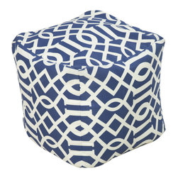 Surya Poufs- (POUF-146) - Floor Pillows And Poufs