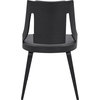 Aniston Dining Chair (Set of 2) - Matte Black, Grey