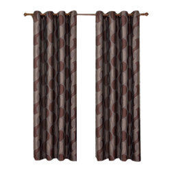 Royal Tradition - Savanna Jacquard Grommet Curtains, Set of 2 - Curtains