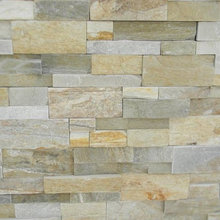 stacked stone fireplace