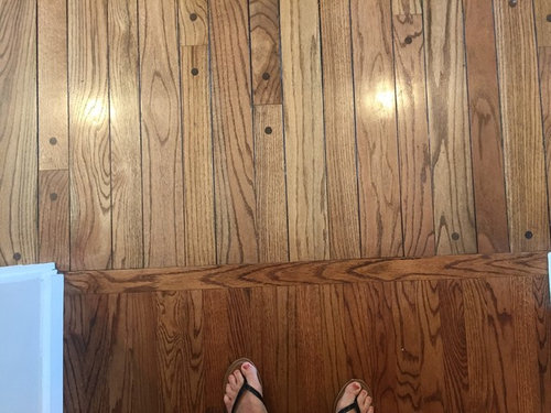 A Tale Of Two Wood Floors Or Do I Take On The Expense Of Replacing Peg And Plank Wood Flooring To Match Floors In Rest House Please Advise