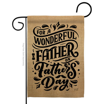 Wonderful Father Summer Father's Day Garden Flag