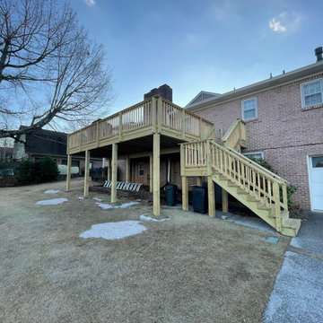 Pressure Treated Deck Addition in Hoover AL