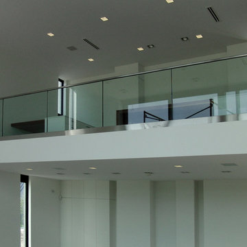 Residential Glass Railing c/w Stainless Base Shoe