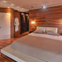 bedroom dark accent walls
