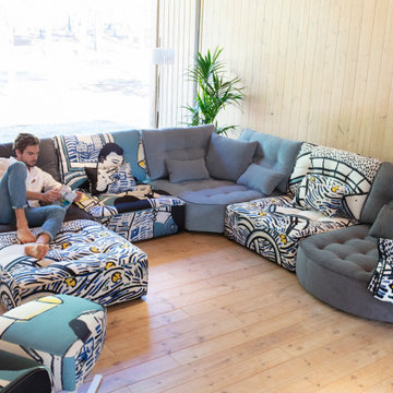 Arianne Love Contemporary Fabric Modular Sofa