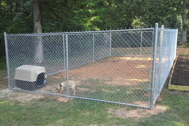 6' Chain Link Dog Pen with Bottom Rail