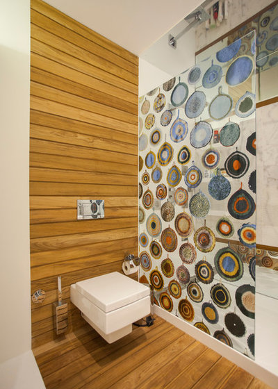 Современный Ванная комната by Neslihan Pekcan/Pebbledesign