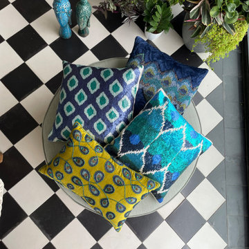 Decorative Peacock Feather Pillow Covers