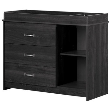 Tassio Changing Table-Gray Oak-South Shore