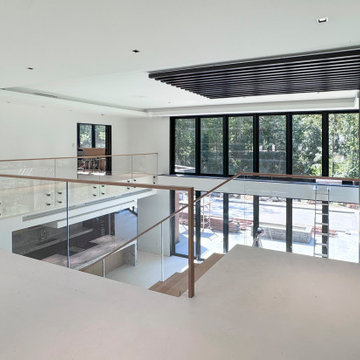 Project #126 | Contemporary Staircases with Integrated LEDs & Glass Railing