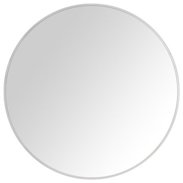 Avanity AVON-M30 Avon 30" Diameter Framed Bathroom Mirror - Brushed Stainless