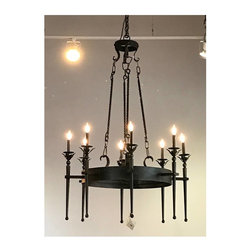 Verne Iron Chandelier - Chandeliers