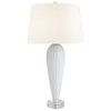 Teardrop Glass Lamp, White