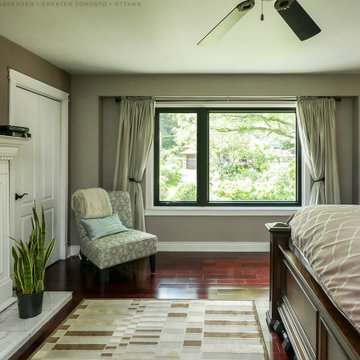 New Black Windows in Spectacular Bedroom - Renewal by Andersen Greater Toronto,