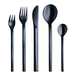 mono - mono mono-a black edition ( 5 piece, polished) - Flatware And Silverware Sets