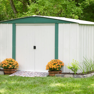 The Arrow Hamlet Series Steel Storage Sheds