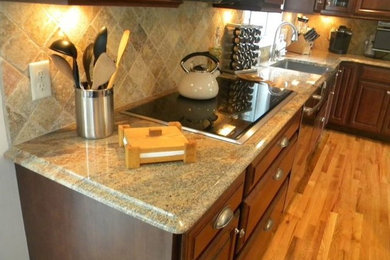Elegant kitchen photo in Boston