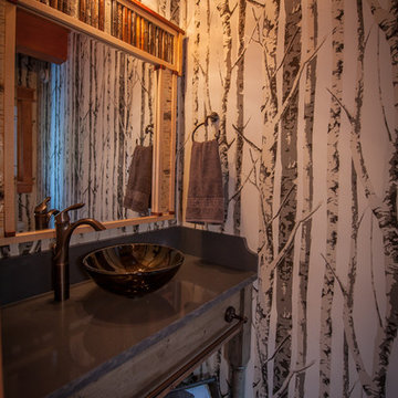 Timberframe Lake House - Powder Room