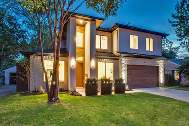 This is an example of a contemporary home design in Dallas.