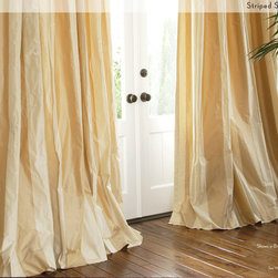 DrapeStyle - Striped Silk Drapery - Curtains